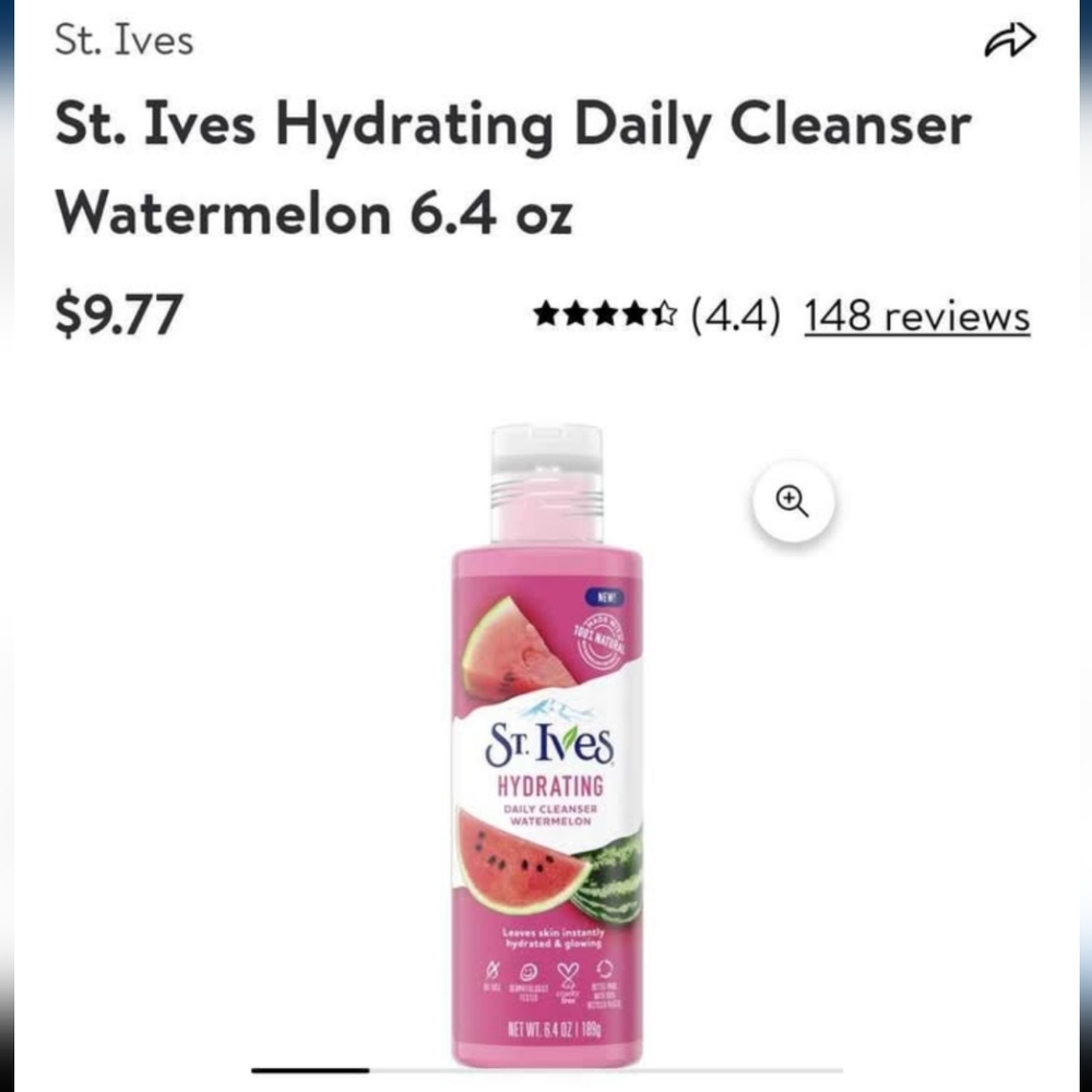 Brand New St Ives Cleanser Watermelon
